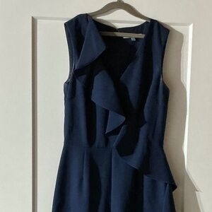 Antonio Melani navy ruffle pantsuit/ romper